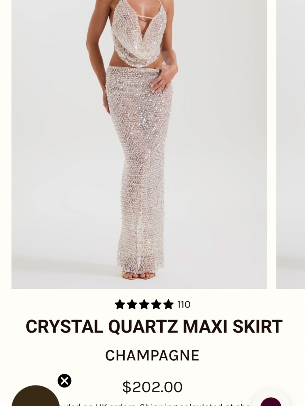 Sydney Lane crystal quartz maxi
